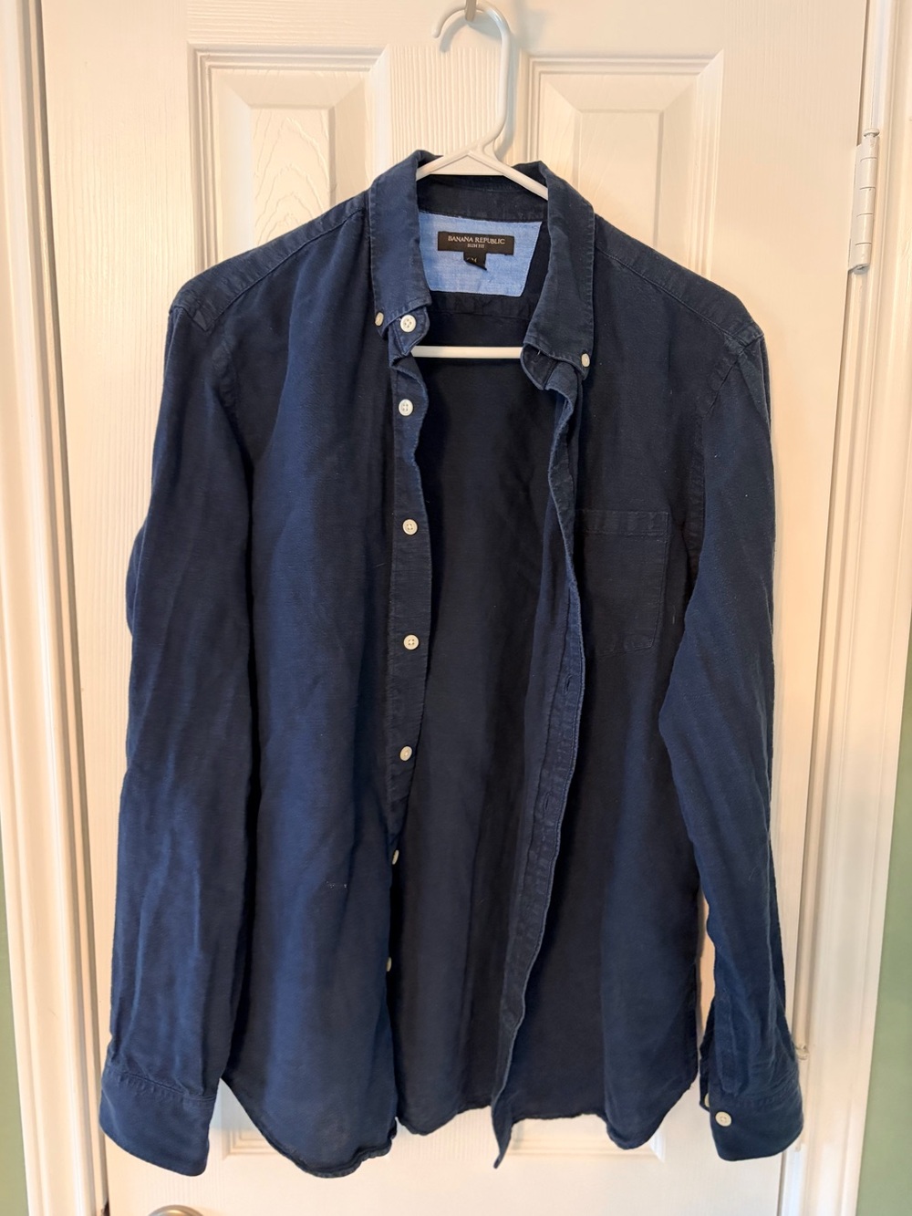 Slim Fit Navy long-sleeved shirt